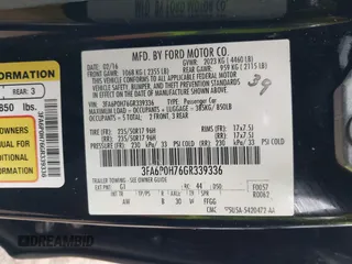 2016 Ford Fusion SE with VIN 3FA6P0H76GR339336, listed as a IAAI auction lot 42525213 with 117,081 mi miles and . Bid and sale history available at DreamBid. Image 9.