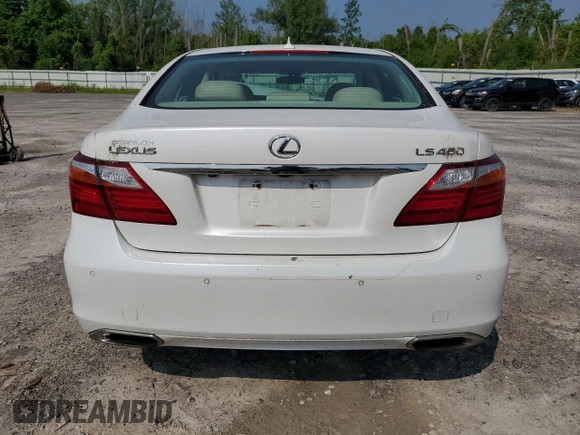 2010 Lexus LS 460 z VIN JTHBL5EF0A5097424, wystawiony jako Copart lot #59780325 z przebiegiem Nie podano mil oraz Szkoda całkowita • Salvage title. Historia ofert i sprzedaży dostępna na DreamBid. Obrazek 6.