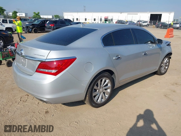 2014 Buick LaCrosse Leather with VIN 1G4GB5G37EF118973, listed as a IAAI auction lot 42277285 with 79,028 mi miles and . Bid and sale history available at DreamBid. Image 4.