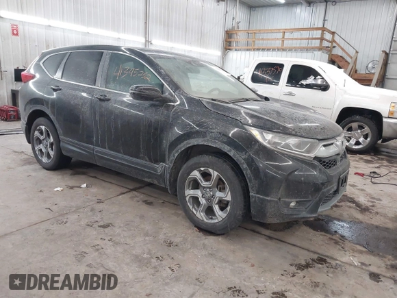 2019 Honda CR-V EX with VIN 5J6RW2H53KA021689, listed as a IAAI auction lot 41345252 with 101,321 mi miles. Bid and sale history available at carsss.com. Image 1.