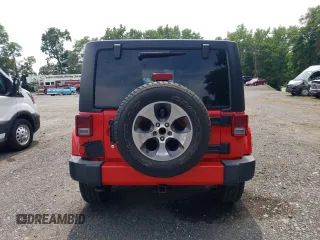 2017 Jeep Wrangler Unlimited Sahara with VIN 1C4HJWEG3HL610297, listed as a Copart auction lot 64732325 with 43,274 mi miles and Salvage title. Bid and sale history available at DreamBid. Image 6.