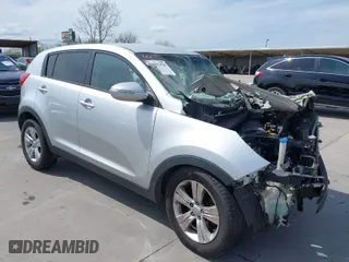2012 Kia Sportage LX with VIN KNDPB3A23C7256915, listed as a IAAI auction lot 41891378 with 1 mi miles. Bid and sale history available at carsss.com. Image 1.