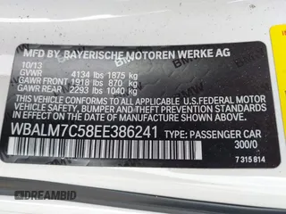 2014 BMW Z4 sDrive35i with VIN WBALM7C58EE386241, listed as a IAAI auction lot 41694078 with 66,884 mi miles. Bid and sale history available at carsss.com. Image 9.