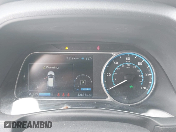 2022 Nissan LEAF SV Plus with VIN 1N4BZ1CV9NC557996, listed as a IAAI auction lot 41580168 with 32,833 mi miles and . Bid and sale history available at DreamBid. Image 7.
