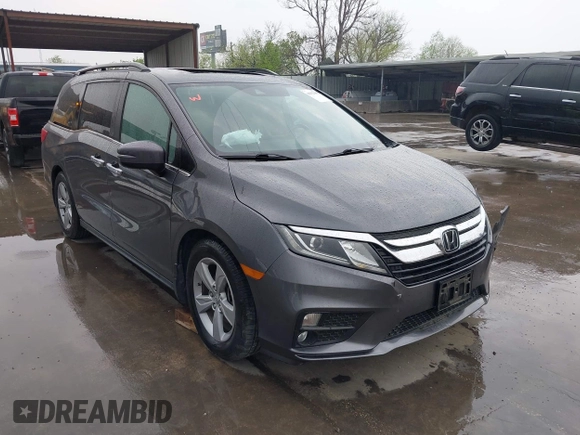 2019 Honda Odyssey EX-L with VIN 5FNRL6H78KB134200, listed as a IAAI auction lot 41932604 with 37,723 mi miles and . Bid and sale history available at DreamBid. Image 1.