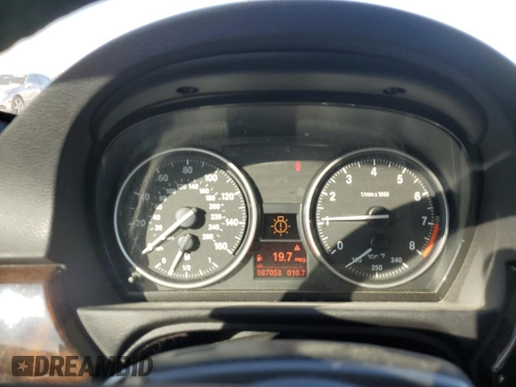 2011 BMW 3 Series 335i with VIN WBADX7C57BE242302, listed as a Copart auction lot 43750405 with 87,058 mi miles and Salvage Title. Bid and sale history available at carsss.com. Image 9.