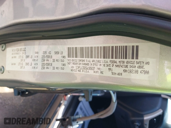 2016 Jeep Cherokee Latitude with VIN 1C4PJLCB2GW185637, listed as a IAAI auction lot 41894019 with 87,888 mi miles and . Bid and sale history available at DreamBid. Image 9.