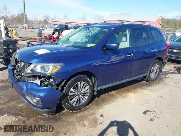2017 Nissan Pathfinder SV with VIN 5N1DR2MM4HC631842, listed as a IAAI auction lot 41650606 with 148,956 mi miles. Bid and sale history available at carsss.com. Image 18.