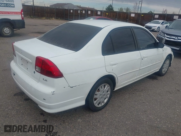 2004 Honda Civic LX with VIN 2HGES16594H638775, listed as a IAAI auction lot 41932505 with 223,141 mi miles and . Bid and sale history available at DreamBid. Image 4.