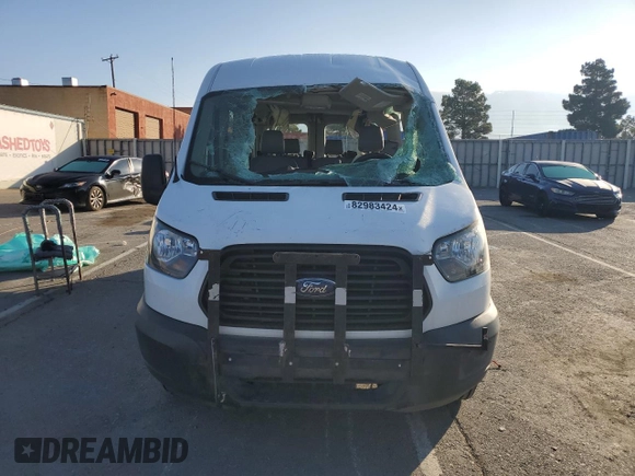 2019 Ford Transit Passenger XL with VIN 1FBAX2CM8KKB74307, listed as a Copart auction lot 82983424 with 114,377 mi miles and Salvage Title. Bid and sale history available at carsss.com. Image 5.