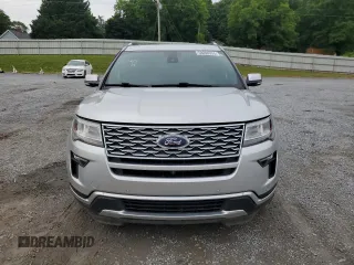 2018 Ford Explorer Platinum with VIN 1FM5K8HT0JGA01893, listed as a Copart auction lot 58896355 with 77,186 mi miles and Salvage title. Bid and sale history available at DreamBid. Image 5.