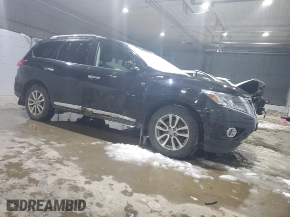 2016 Nissan Pathfinder SV with VIN 5N1AR2MM6GC619578, listed as a Copart auction lot 44746755 with 92,806 mi miles and Salvage Title. Bid and sale history available at carsss.com. Image 4.