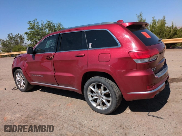 2015 Jeep Grand Cherokee Summit with VIN 1C4RJFJM6FC833687, listed as a Copart auction lot 59620695 with 110,074 mi miles and Salvage title. Bid and sale history available at DreamBid. Image 2.