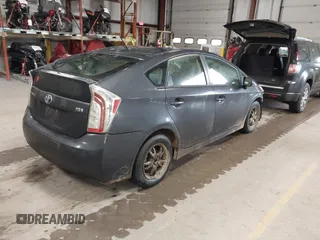 2013 Toyota Prius One with VIN JTDKN3DU4D1716361, listed as a IAAI auction lot 41695177 with 221,708 mi miles. Bid and sale history available at carsss.com. Image 4.