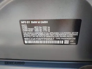 2023 BMW M3 Competition z VIN WBS33AY06PFP69567, wystawiony jako IAAI lot #41832775 z przebiegiem Nie podano mil oraz . Historia ofert i sprzedaży dostępna na DreamBid. Obrazek 9.