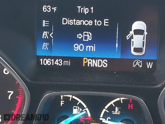 2017 Ford Escape SE with VIN 1FMCU9GD3HUD90154, listed as a IAAI auction lot 42181078 with 106,143 mi miles and . Bid and sale history available at DreamBid. Image 15.