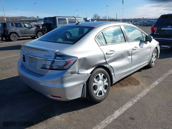 2014 Honda Civic Hybrid with VIN 19XFB4F20EE201528, listed as a IAAI auction lot 41501279 with 170,391 mi miles. Bid and sale history available at carsss.com. Image 4.