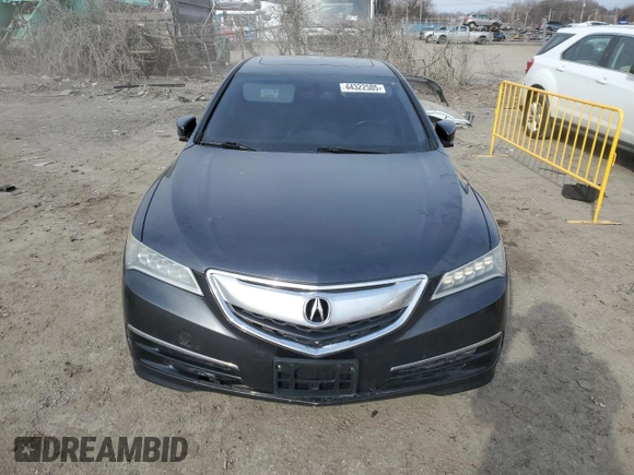2016 Acura TLX V6 with VIN 19UUB2F3XGA011795, listed as a Copart auction lot 44322505 with 0 mi miles and Salvage Title. Bid and sale history available at carsss.com. Image 5.