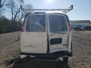 2019 GMC Savana Cargo Van with VIN 1GTW7AFG6K1294520, listed as a Copart auction lot 83498774 with 145,685 mi miles and Salvage Title. Bid and sale history available at carsss.com. Image 6.