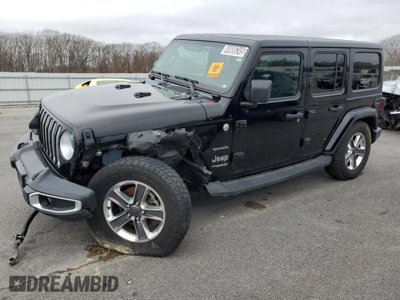 2020 Jeep Wrangler Unlimited Sahara with VIN 1C4HJXEN2LW269616, listed as a Copart auction lot 49886245 with 0 mi miles and Clean Title. Bid and sale history available at carsss.com. Image 1.