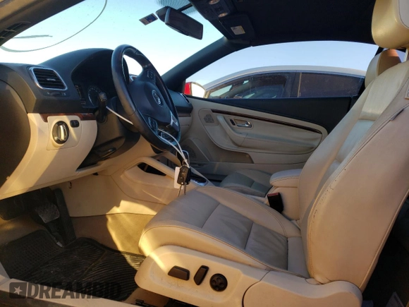 2012 Volkswagen Eos Lux with VIN WVWFW7AH7CV001093, listed as a Copart auction lot 85584384 with 105,464 mi miles and Salvage Title. Bid and sale history available at DreamBid. Image 7.