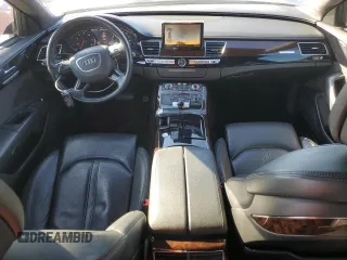2012 Audi A8 L with VIN WAURVAFD8CN023149, listed as a Copart auction lot 44809175 with 153,437 mi miles and Salvage Title. Bid and sale history available at carsss.com. Image 8.