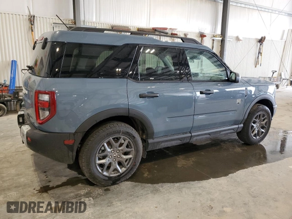 2025 Ford Bronco Sport Big Bend with VIN 3FMCR9BNXSRE15003, listed as a Copart auction lot 57883405 with 4,174 mi miles and Salvage title. Bid and sale history available at DreamBid. Image 3.