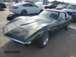 1968 Chevrolet Corvette z VIN 194378S411715, wystawiony jako Copart lot #75127424 z przebiegiem 98 154 mil mil oraz Szkoda całkowita • Salvage title. Historia ofert i sprzedaży dostępna na DreamBid. Obrazek 1.