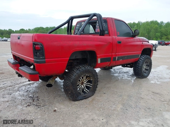 2000 Dodge Ram 1500 with VIN 1B7HF16Z2YS579439, listed as a IAAI auction lot 42063763 with 1 mi miles. Bid and sale history available at carsss.com. Image 4.