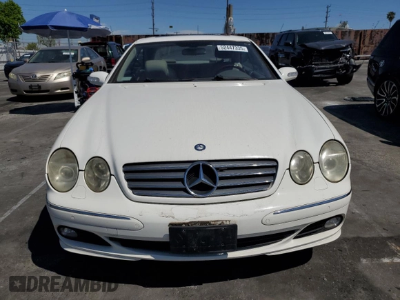 2004 Mercedes-Benz CL with VIN WDBPJ75J64A041172, listed as a Copart auction lot 52447335 with 89,388 mi miles and Salvage Title. Bid and sale history available at carsss.com. Image 5.
