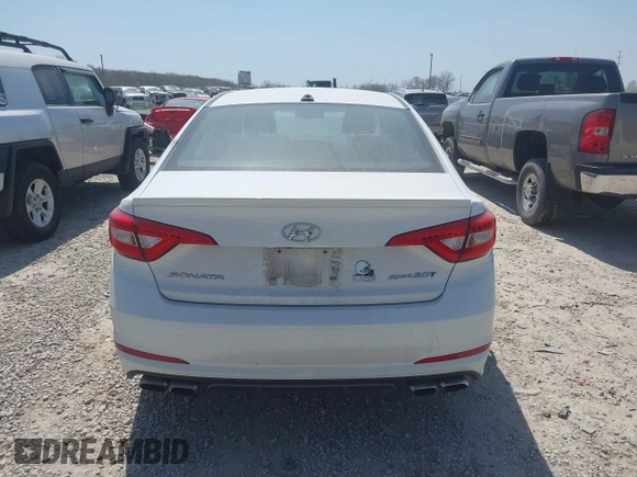 2015 Hyundai Sonata Sport with VIN 5NPE34AB1FH067383, listed as a IAAI auction lot 42075777 with 109,403 mi miles and . Bid and sale history available at carsss.com. Image 16.