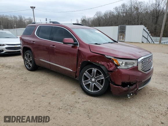 2017 GMC Acadia Denali with VIN 1GKKNPLSXHZ295250, listed as a Copart auction lot 47750295 with 201,698 mi miles and Salvage Title. Bid and sale history available at DreamBid. Image 4.