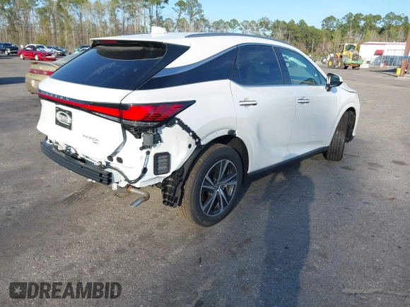 2025 Lexus RX with VIN 2T2BBMCA5SC069754, listed as a IAAI auction lot 41736947 with 355 mi miles. Bid and sale history available at carsss.com. Image 4.