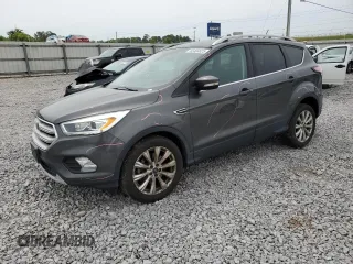 2018 Ford Escape Titanium with VIN 1FMCU9J97JUB34691, listed as a Copart auction lot 56404625 with 107,037 mi miles and Salvage title. Bid and sale history available at DreamBid. Image 1.