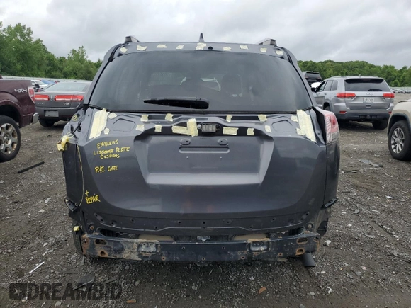 2017 Toyota RAV4 LE with VIN JTMBFREV4HJ168309, listed as a Copart auction lot 58152225 with 74,450 mi miles and Salvage title. Bid and sale history available at DreamBid. Image 6.