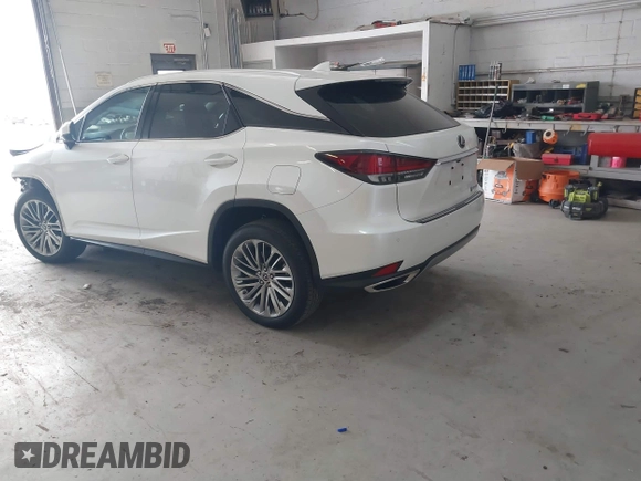 2021 Lexus RX with VIN 2T2JZMDA0MC295323, listed as a IAAI auction lot 42006747 with 45,160 mi miles. Bid and sale history available at carsss.com. Image 3.