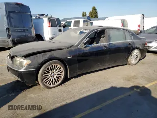 2003 BMW 7 Series 745Li with VIN WBAGN63453DR13798, listed as a Copart auction lot 73981844 with 156,080 mi miles and Clean Title. Bid and sale history available at carsss.com. Image 1.
