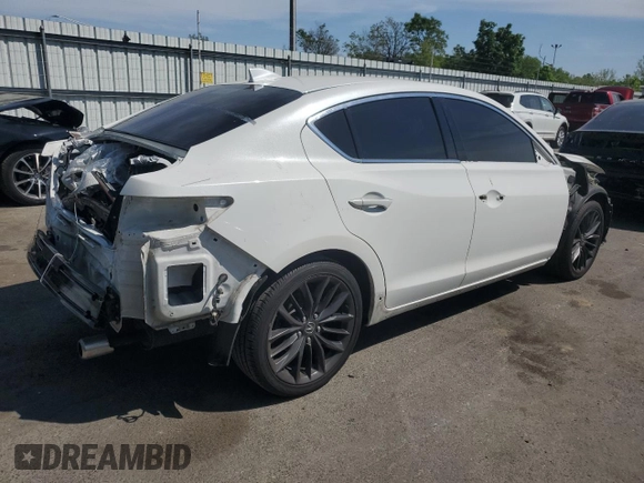 2021 Acura ILX Premium with VIN 19UDE2F81MA005141, listed as a Copart auction lot 56690405 with 53,948 mi miles and Salvage title. Bid and sale history available at DreamBid. Image 3.