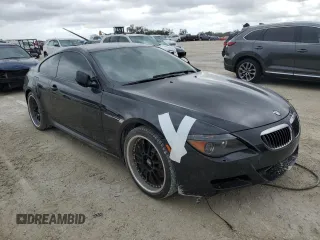 2007 BMW 6 Series M6 with VIN WBSEH93567B798456, listed as a Copart auction lot 77244804 with Not Provided miles and Salvage Title. Bid and sale history available at DreamBid. Image 4.