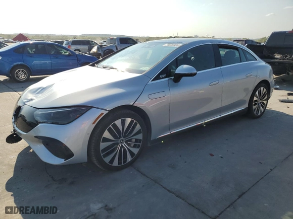 2023 Mercedes-Benz EQE with VIN W1KEG2CB1PF024928, listed as a Copart auction lot 70620384 with 0 mi miles and Salvage Title. Bid and sale history available at carsss.com. Image 1.