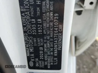 2014 Kia Rio EX with VIN KNADN5A37E6410739, listed as a Copart auction lot 70122594 with 60,177 mi miles and Salvage Title. Bid and sale history available at carsss.com. Image 12.