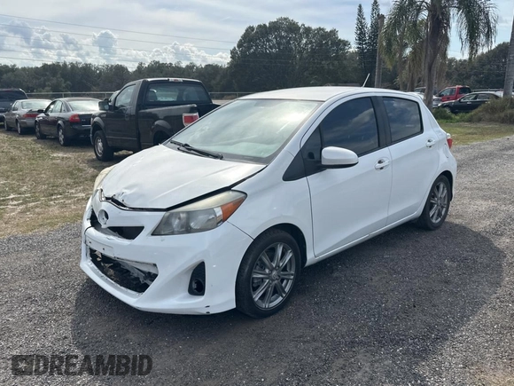 2012 Toyota Yaris L with VIN JTDKTUD36CD523080, listed as a Copart auction lot 44404985 with 134,041 mi miles and Clean Title. Bid and sale history available at carsss.com. Image 2.