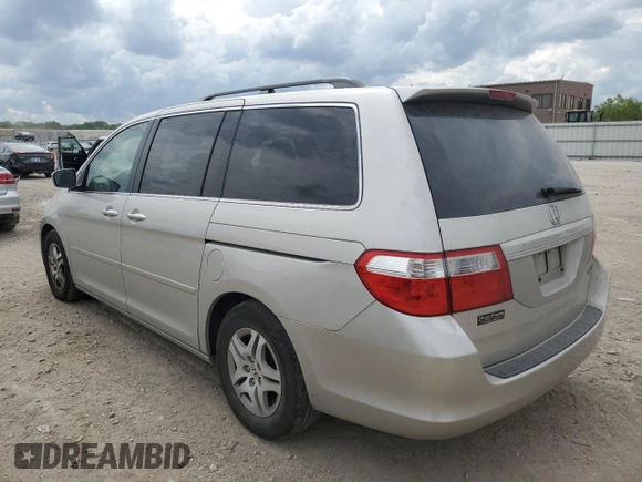 2005 Honda Odyssey EX-L with VIN 5FNRL38705B027709, listed as a Copart auction lot 55569185 with 204,295 mi miles and Clean Title. Bid and sale history available at DreamBid. Image 2.