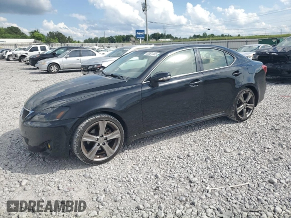 2012 Lexus IS 250 with VIN JTHBF5C21C5166406, listed as a Copart auction lot 55521305 with 123,708 mi miles and Salvage title. Bid and sale history available at DreamBid. Image 1.