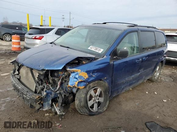 2010 Dodge Grand Caravan Hero with VIN 2D4RN3D1XAR488672, listed as a Copart auction lot 42770615 with Not Provided miles and Salvage Title. Bid and sale history available at DreamBid. Image 1.
