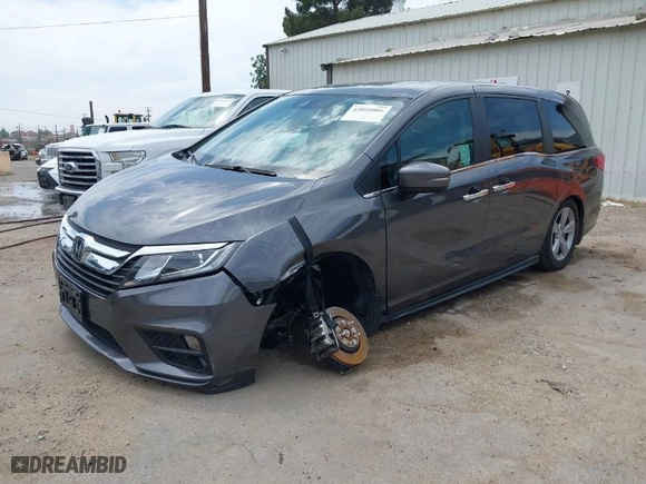 2018 Honda Odyssey EX-L with VIN 5FNRL6H76JB108175, listed as a IAAI auction lot 42031001 with 111,205 mi miles. Bid and sale history available at carsss.com. Image 2.