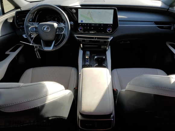 2023 Lexus RX with VIN JTJCHMAA0P2001696, listed as a Copart auction lot 85546714 with 10,798 mi miles and Salvage Title. Bid and sale history available at carsss.com. Image 8.