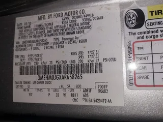 2010 Mercury Milan Premier with VIN 3MEHM0JGXAR658265, listed as a IAAI auction lot 41587206 with 227,363 mi miles. Bid and sale history available at carsss.com. Image 9.