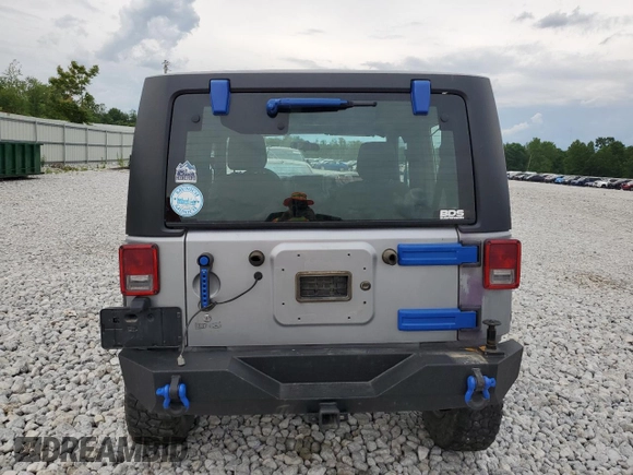 2015 Jeep Wrangler Sport with VIN 1C4AJWAG8FL540932, listed as a Copart auction lot 61870935 with 71,762 mi miles and Salvage title. Bid and sale history available at DreamBid. Image 6.