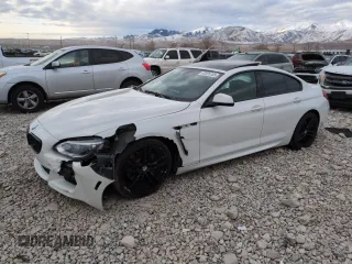 2014 BMW 6 Series 640i z VIN WBA6A0C53ED317038, wystawiony jako Copart lot #42325705 z przebiegiem 95 874 mil mil oraz Szkoda całkowita • Salvage title. Historia ofert i sprzedaży dostępna na DreamBid. Obrazek 1.